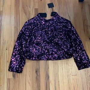 Sequin Crop Top